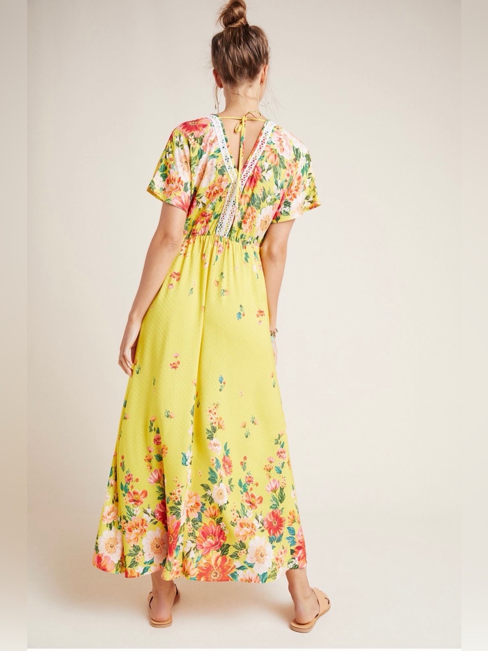 Farm Rio x Anthropologie - Samara Floral Maci Dress NWOT sz M - Picture 3 of 13
